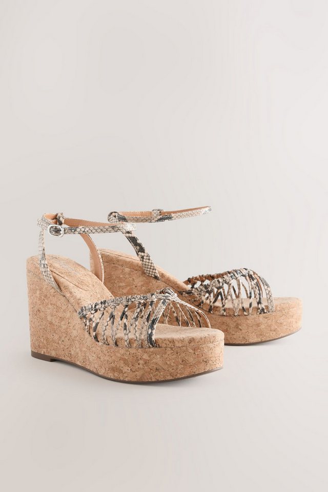 Next Forever Comfort® runde, hohe Kork-Wedges Keilsandalette – Bild 3 von 5