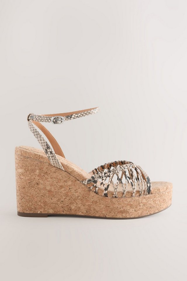 Next Forever Comfort® runde, hohe Kork-Wedges Keilsandalette – Bild 4 von 5