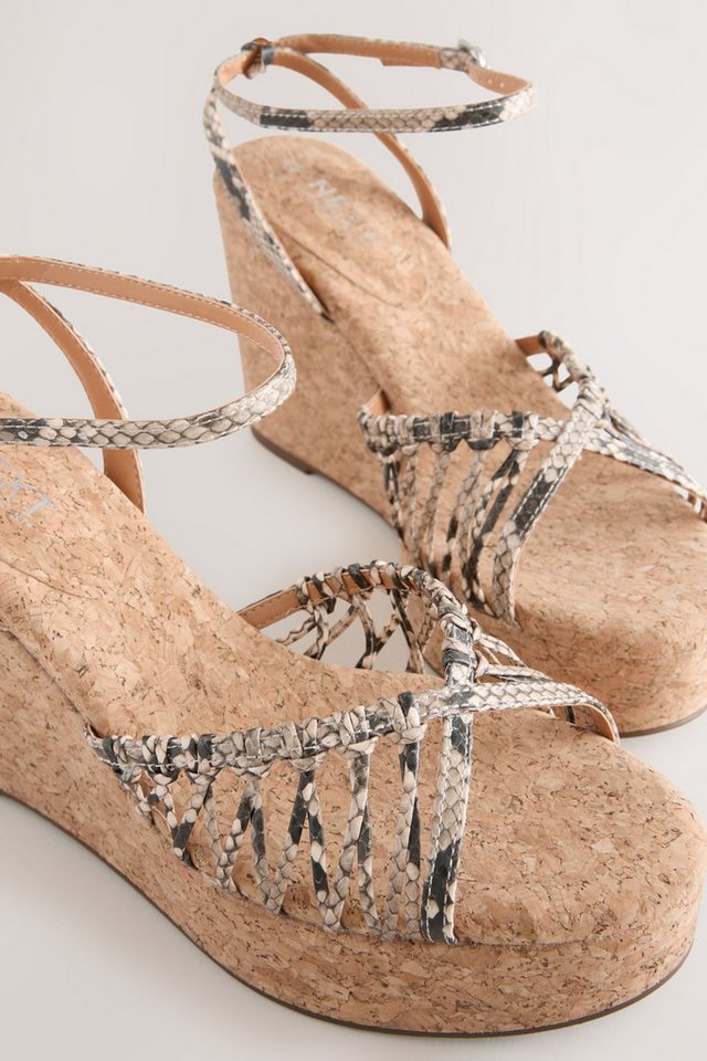 Next Forever Comfort® runde, hohe Kork-Wedges Keilsandalette – Bild 5 von 5