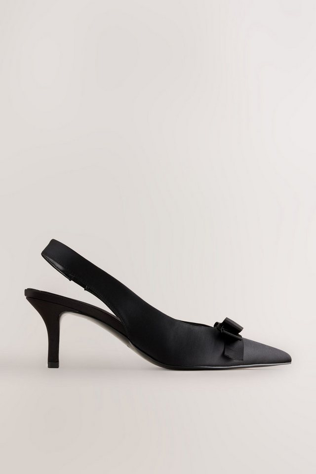 Next Forever Comfort® Slingbacks mit Schleife aus Satin Slingsandale – Bild 2 von 5