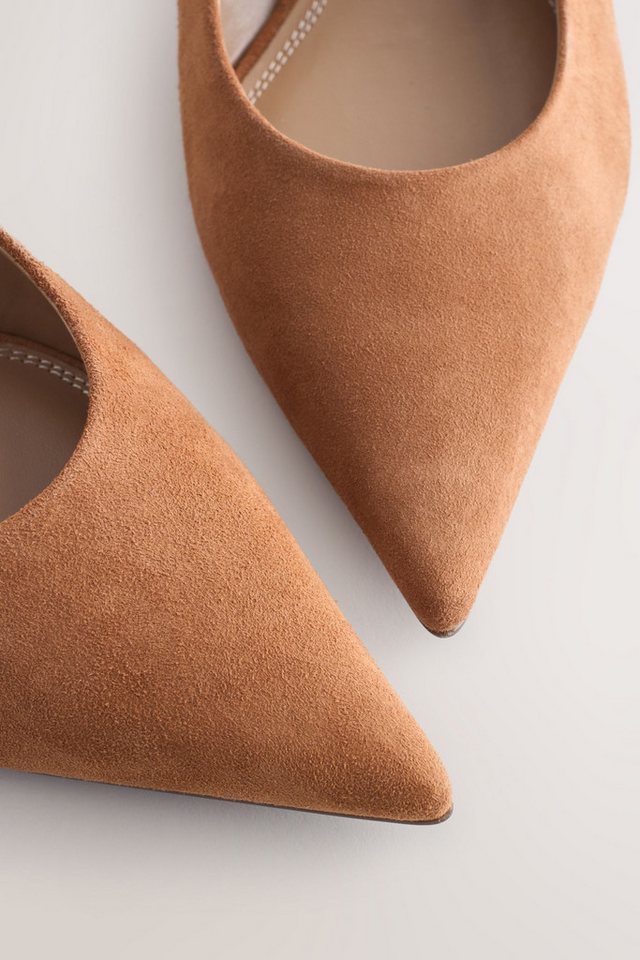 Next Forever Comfort® spitze Slingbacks aus Leder Slingsandale – Bild 3 von 5