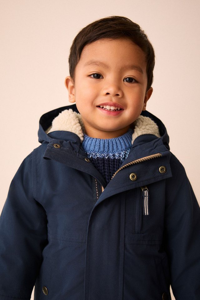 Next Funktionsmantel Wasserdichter Parka mit Borgfutter (1-tlg) – Bild 3 von 5