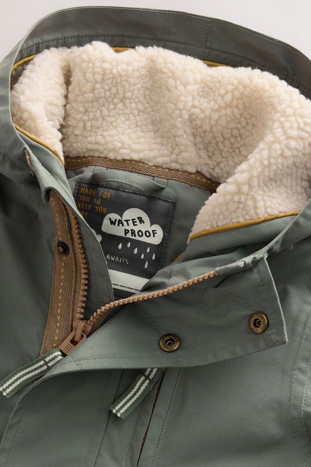 Next Funktionsmantel Wasserdichter Parka mit Borgfutter (1-tlg) – Bild 3 von 5