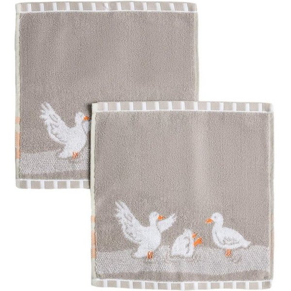 Next Handtuch 2er-Pack Waschlappen, Entengesicht, (2-St)