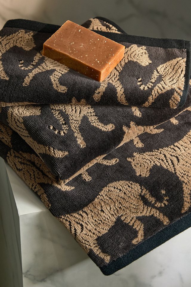 Next Handtuch Handtuch aus 100 % Baumwolle, Tiger, (1-St) – Bild 5 von 5