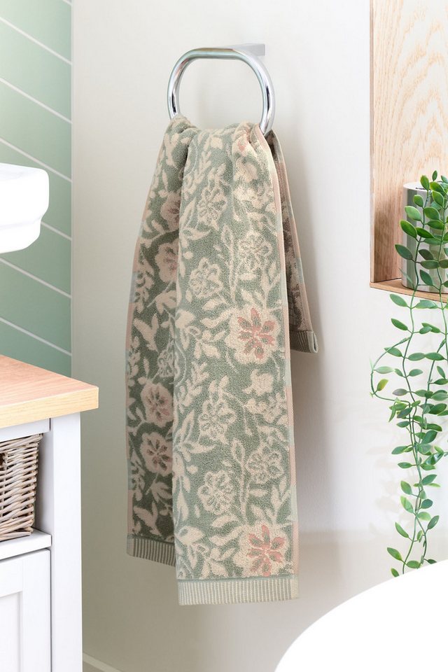 Next Handtuch Handtuch aus 100 % Baumwolle Blumenmuster, (1-St) – Bild 2 von 5