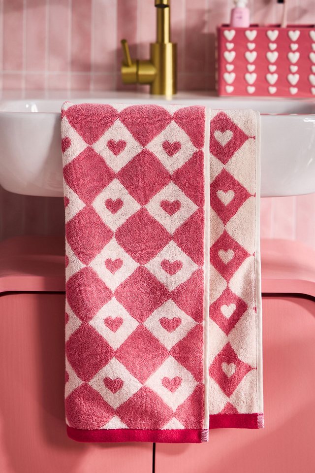 Next Handtuch Handtuch mit Herzmotiv, (1-St) – Bild 2 von 3