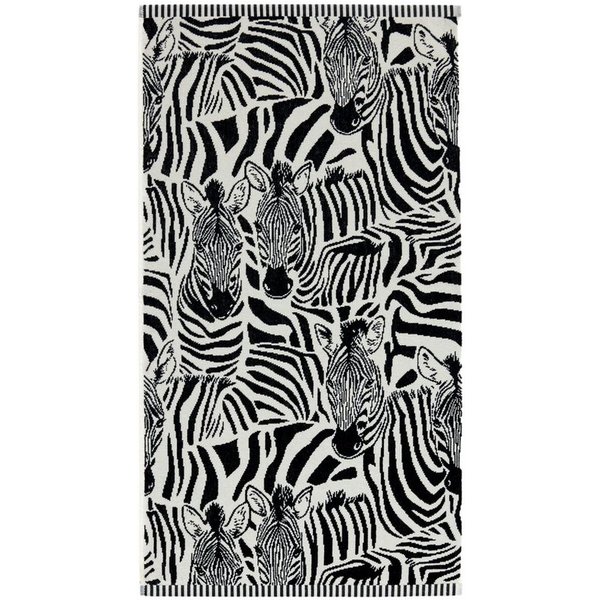 Next Handtuch Handtuch mit Zebramuster aus Baumwolle, (1-St)