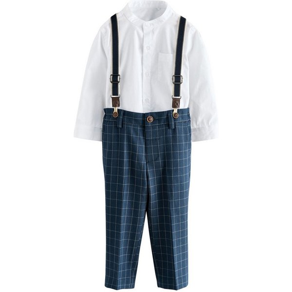 Next Hemd & Hose Set mit Hemd, Shorts und Hosenträgern (3-tlg)