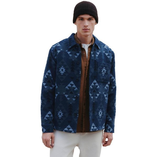 Next Hemdjacke Hemdjacke im Navajo-Stil mit Borgfutter (1-St)