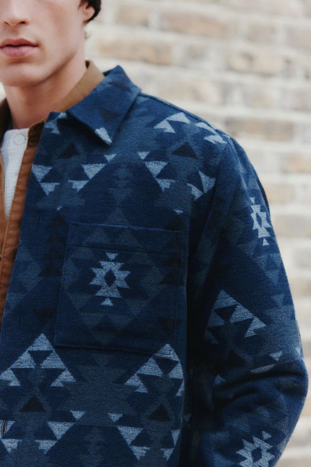 Next Hemdjacke Hemdjacke im Navajo-Stil mit Borgfutter (1-St) – Bild 5 von 5