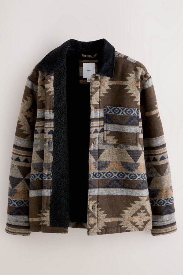 Next Hemdjacke Hemdjacke im Navajo-Stil mit Borgfutter (1-St) – Bild 5 von 5