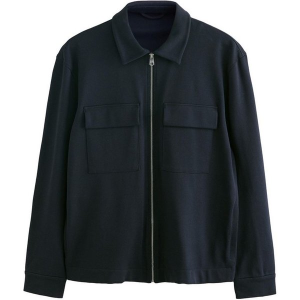Next Hemdjacke N. Premium Jersey-Hemdjacke mit Reißverschluss (1-St)