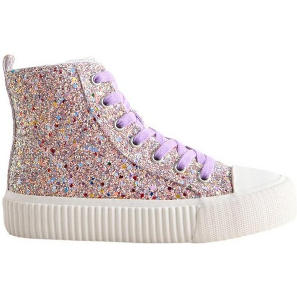 Next Hi-Top-Sneaker zum Schnüren, weite Passform Sneaker
