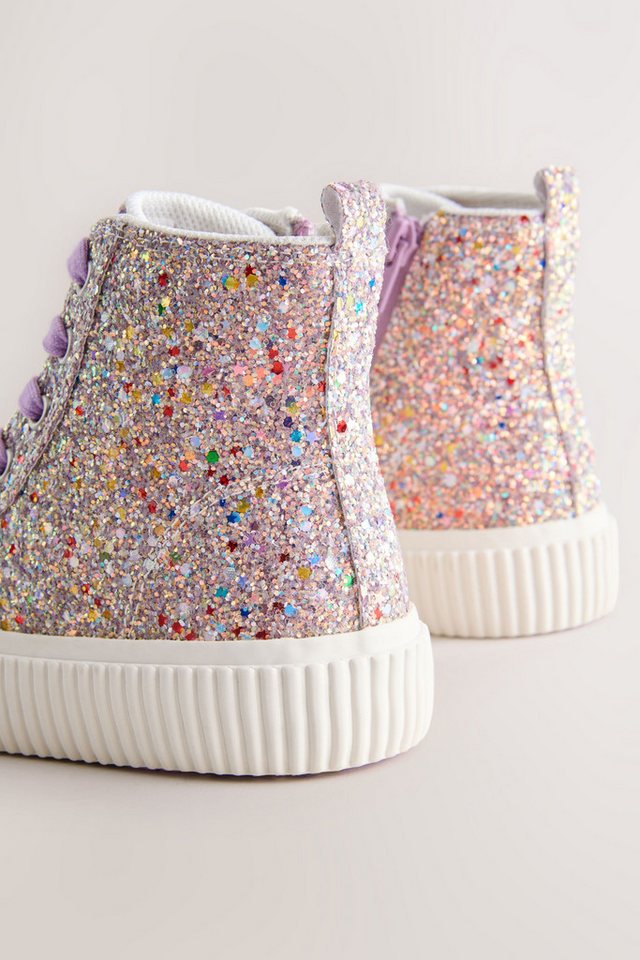 Next Hi-Top-Sneaker zum Schnüren, weite Passform Sneaker – Bild 3 von 5
