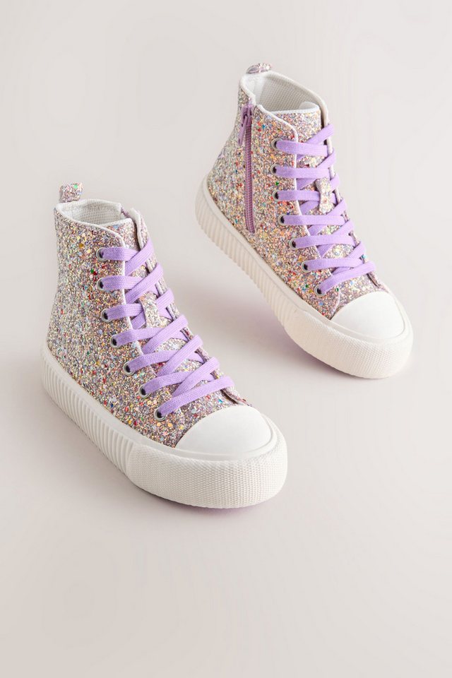 Next Hi-Top-Sneaker zum Schnüren, weite Passform Sneaker – Bild 5 von 5