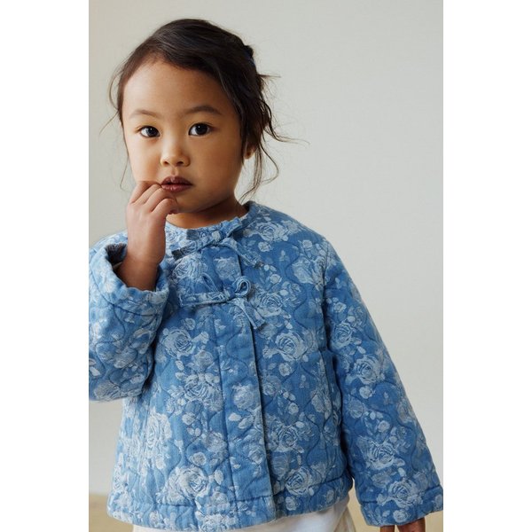 Next Jeansjacke Gesteppte Denim-Jacquardjacke (1-St)