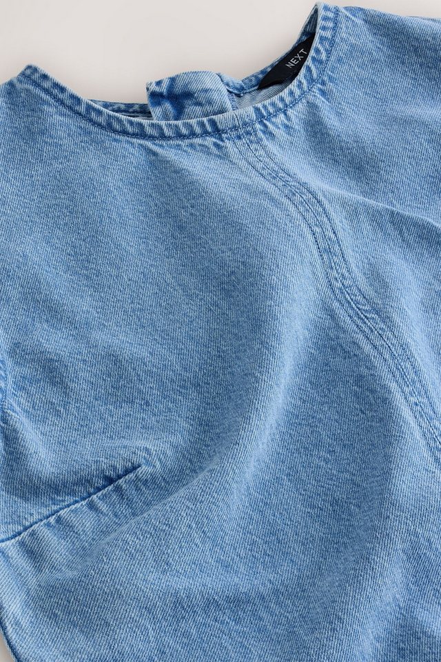 Next Jeanskleid Ärmelloses, nahtloses Denim-Maxikleid (1-tlg) – Bild 4 von 5