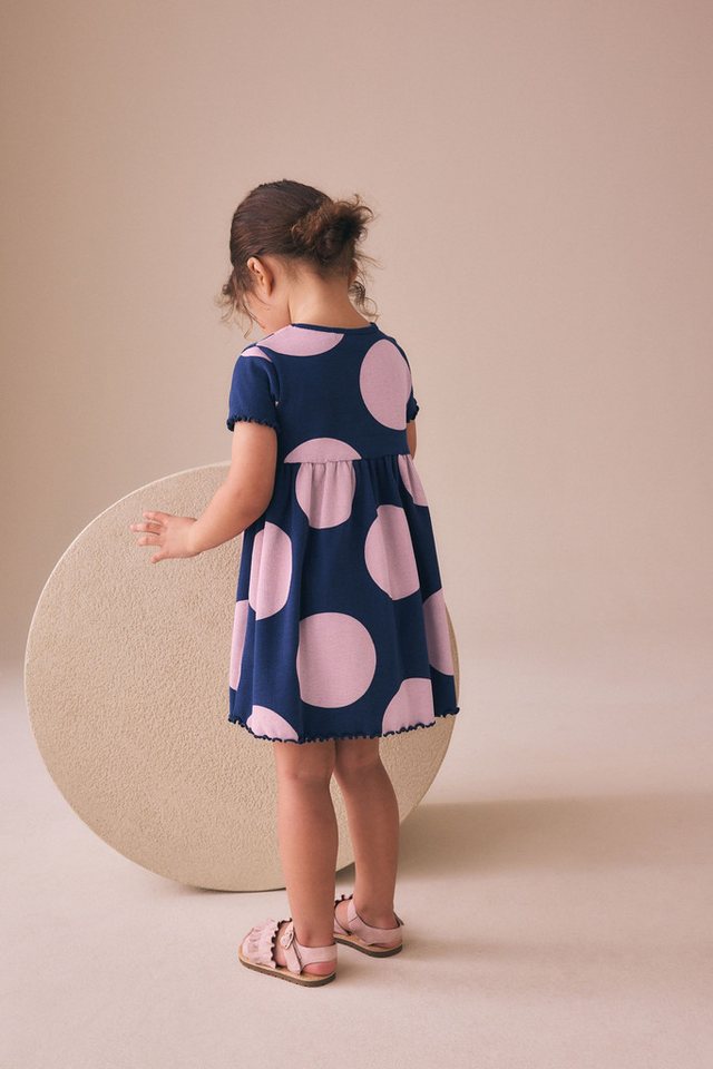 Next Jerseykleid Geripptes Kurzarmkleid (1-tlg) – Bild 5 von 5