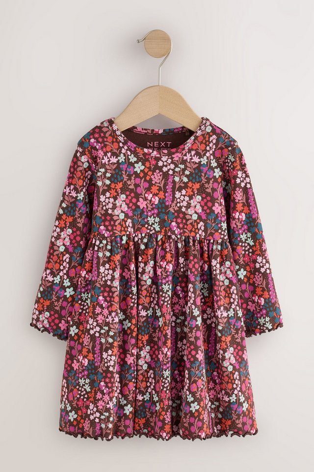 Next Jerseykleid Geripptes Langarmkleid (1-tlg) – Bild 5 von 5