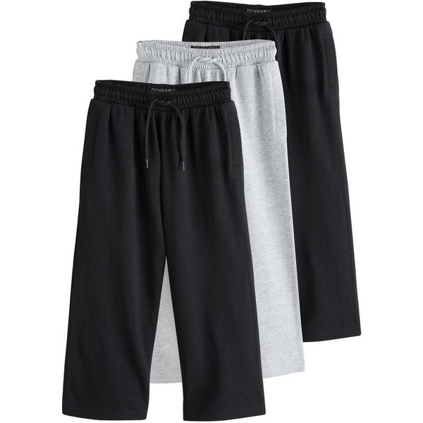 Next Jogginghose Jogginghose im Wide Fit, 3er-Pack (3-tlg)