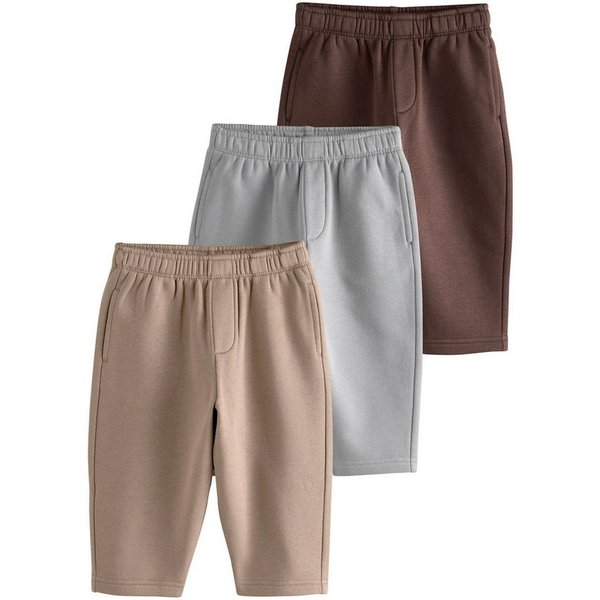 Next Jogginghose Jogginghose mit weitem Bein, 3er-Pack (3-tlg)