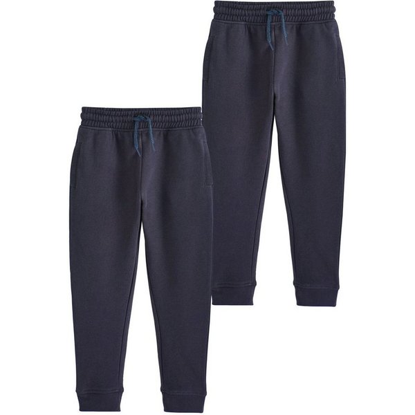Next Jogginghose Slim Fit Jogginghosen mit Baumwolle, 2er-Pack (2-tlg)