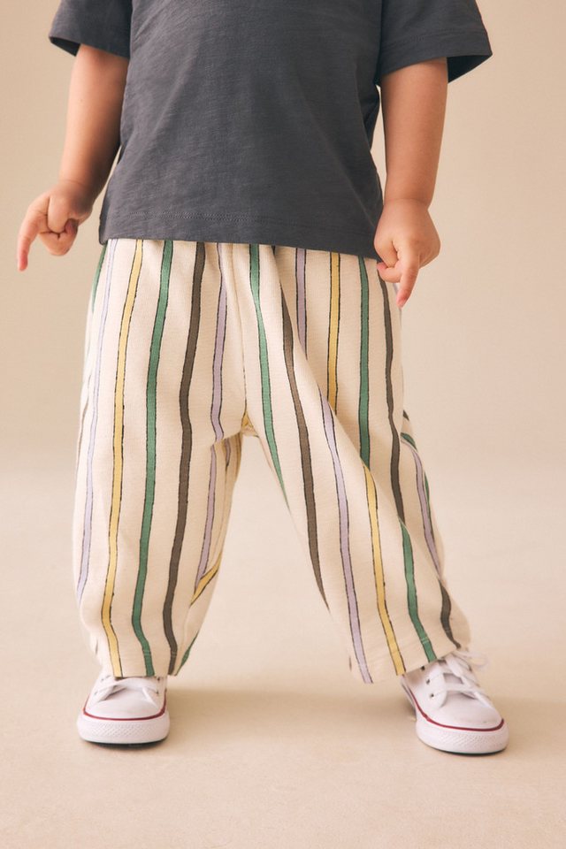 Next Jogginghose Strukturierte Jersey-Jogginghose mit weitem Bein (1-tlg) – Bild 3 von 5
