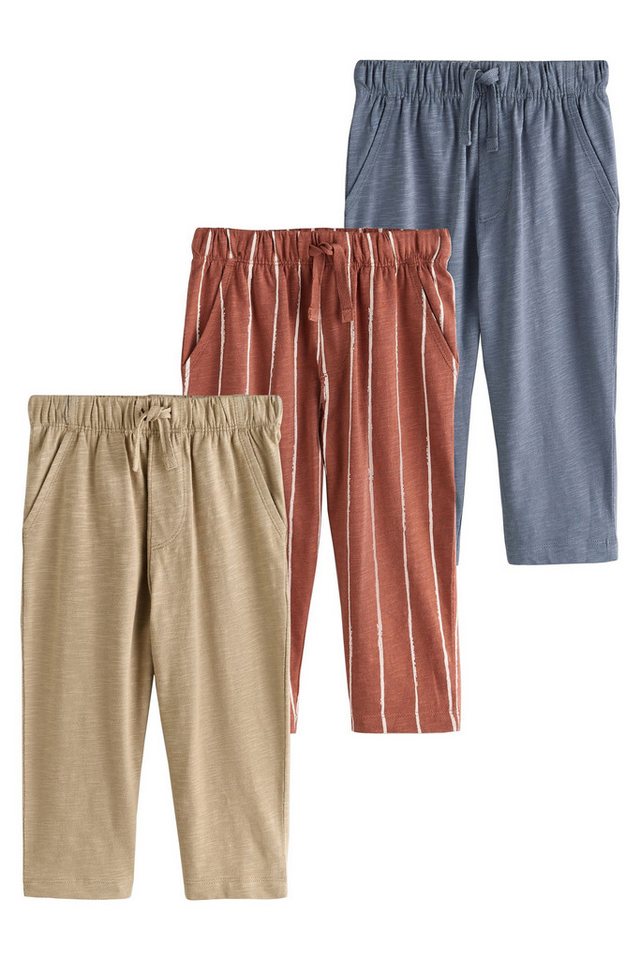 Next Jogginghose Strukturierte Jogginghose, weites Bein, 3er-Pack (3-tlg) – Bild 2 von 5
