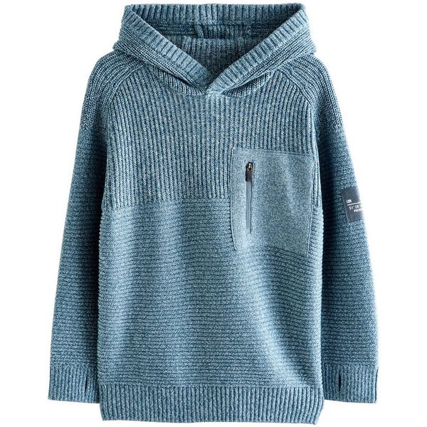Next Kapuzenpullover Gestricktes Utility-Kapuzensweatshirt (1-tlg)