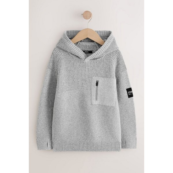 Next Kapuzenpullover Gestricktes Utility-Kapuzensweatshirt (1-tlg)