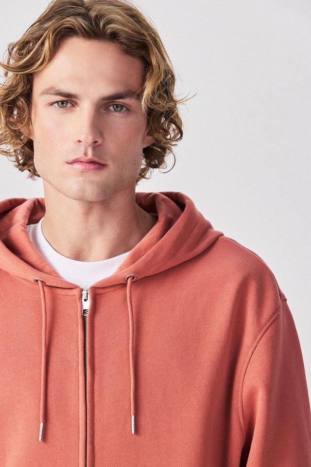 Next Kapuzenpullover Leichte Jersey-Kapuzenjacke mit Reißverschluss (1-tlg) – Bild 5 von 5