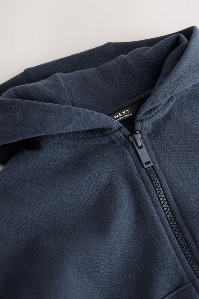 Next Kapuzenpullover Weiche Kapuzenjacke mit Reißverschluss (1-tlg) – Bild 4 von 5