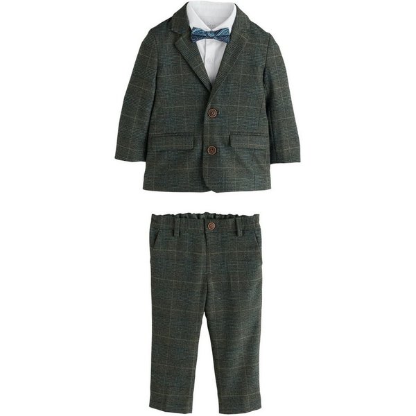 Next Kinderanzug Jacke, Hemd, Hose und Fliege aus Samt im Set (4-tlg)