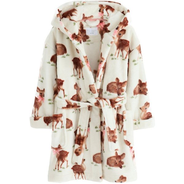 Next Kinderbademantel Bademantel aus Fleece, Polyester (recycelt), Polyester