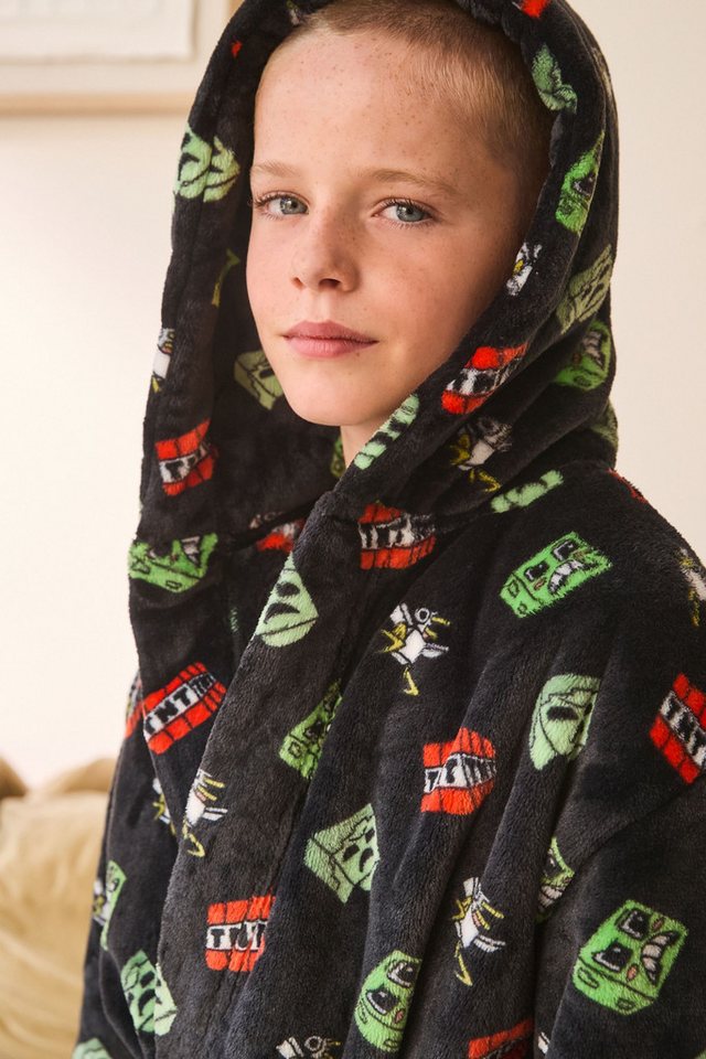 Next Kinderbademantel Fleece-Morgenmantel, Minecraft, Polyester (recycelt), Polyester – Bild 5 von 5