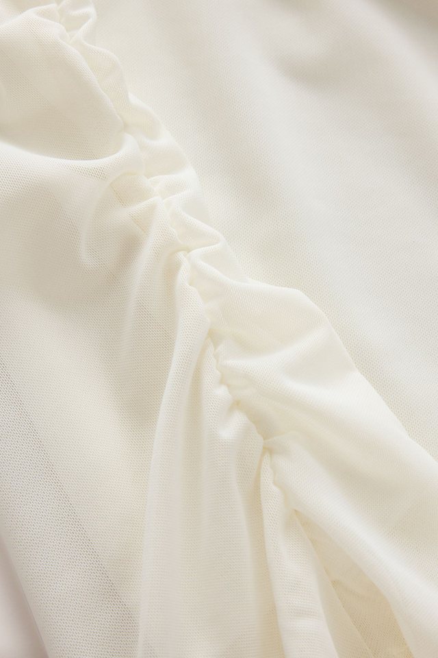 Next Kurzarmbluse Asymmetrisches Cape-Oberteil mit Mesh (1-tlg) – Bild 2 von 5