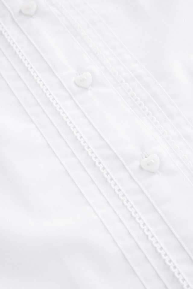 Next Kurzarmbluse Bluse mit Bogenkantenkragen (1-tlg) – Bild 5 von 5