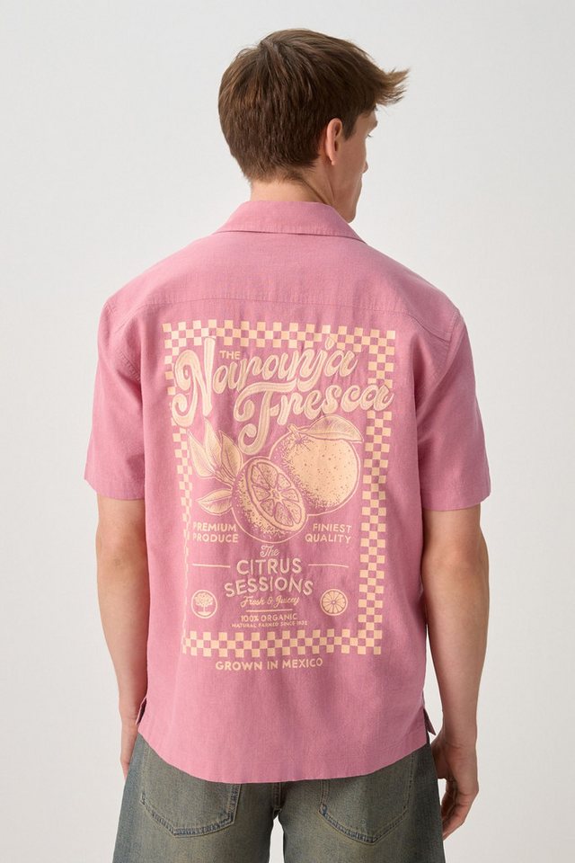 Next Kurzarmhemd Jersey-Kurzarmhemd mit Print (1-tlg) – Bild 5 von 5