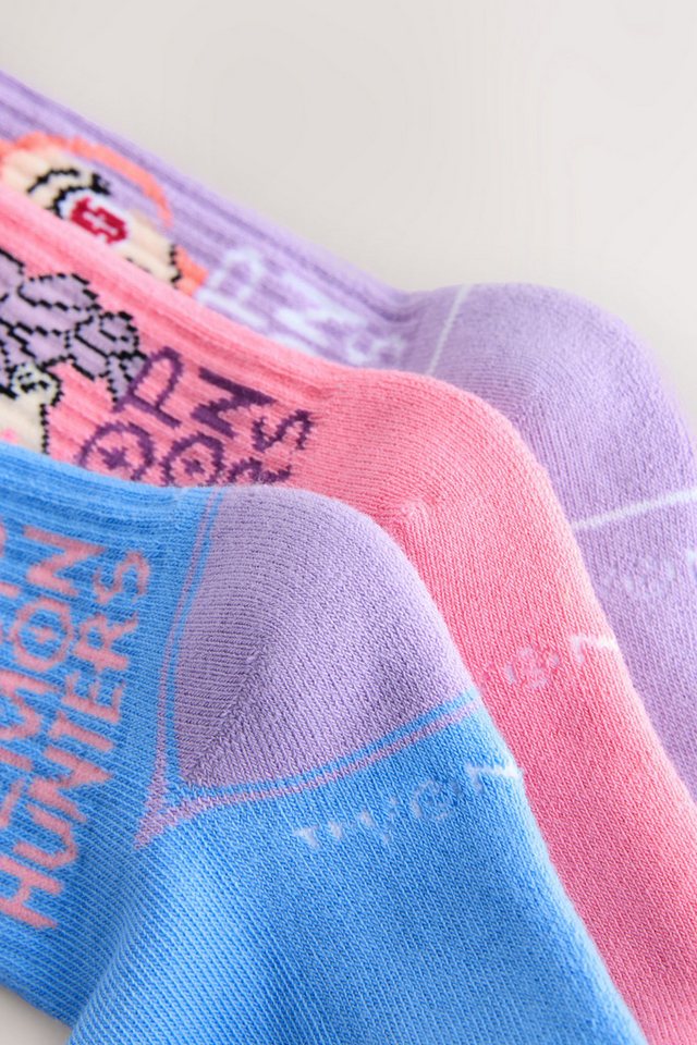 Next Kurzsocken 3er-Pack gerippte Söckchen, KPOP Demon Hunters (3-Paar) – Bild 4 von 5