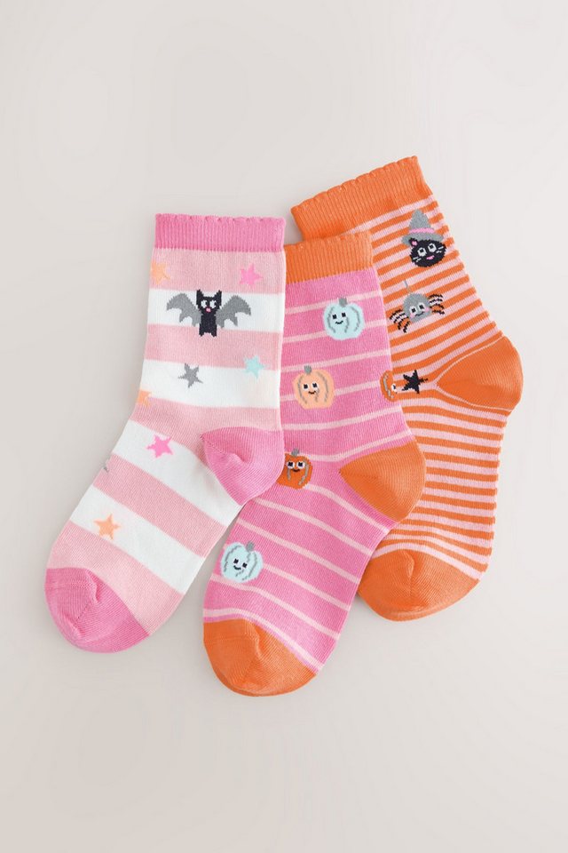 Next Kurzsocken 3er-Pack Söckchen mit Baumwolle, Halloween (3-Paar) – Bild 2 von 5