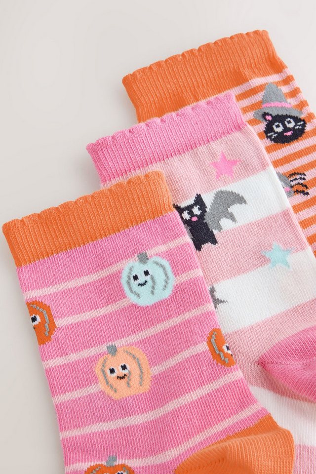 Next Kurzsocken 3er-Pack Söckchen mit Baumwolle, Halloween (3-Paar) – Bild 5 von 5
