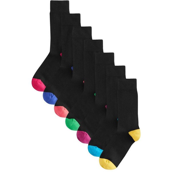 Next Kurzsocken Gemusterte Socken mit Baumwolle, 7er-Pack (7-Paar)