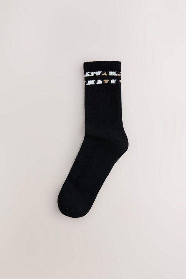 Next Kurzsocken Gerippte Sportsöckchen, Fußgewölbestütze, 3er-Pack (3-Paar) – Bild 2 von 5