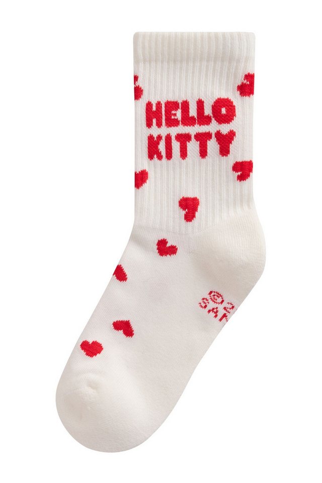 Next Kurzsocken Hello Kitty Gerippte Söckchen Polstersohle, 3 Stk. (3-Paar) – Bild 4 von 5