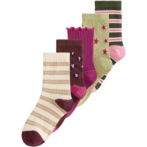 Next Kurzsocken Söckchen, Streifen, Sterne & Animal, 5er-Pack (5-Paar)