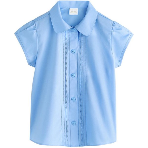 Next Langarmbluse Bluse mit Puffärmeln und Spitzendetails (1-tlg)