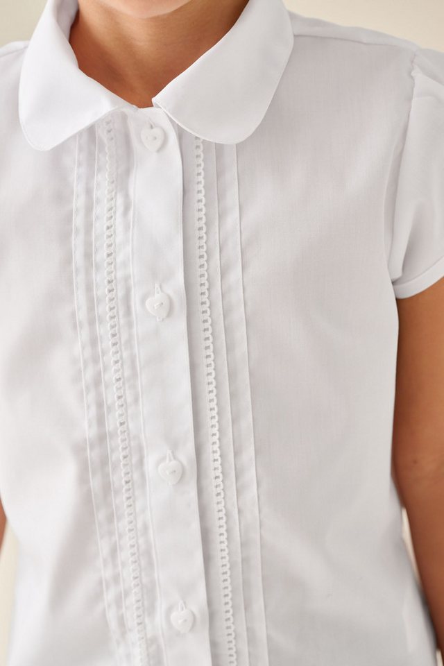 Next Langarmbluse Bluse mit Puffärmeln und Spitzendetails (1-tlg) – Bild 4 von 5