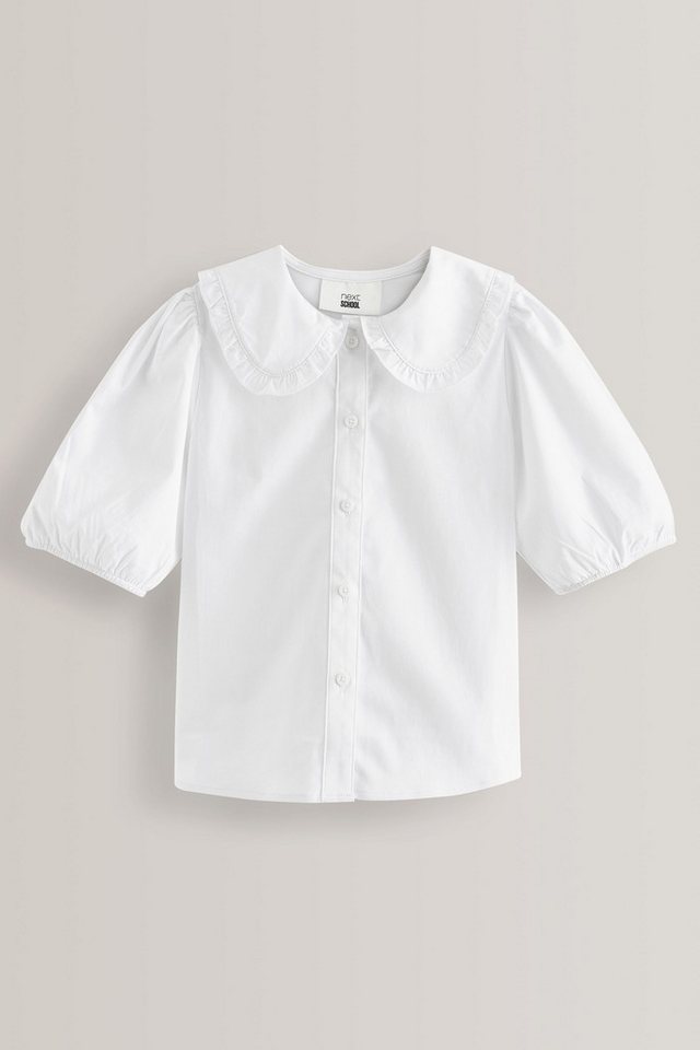 Next Langarmbluse Bluse mit Rüschenkragen und hohem Baumwollanteil (1-tlg) – Bild 5 von 5