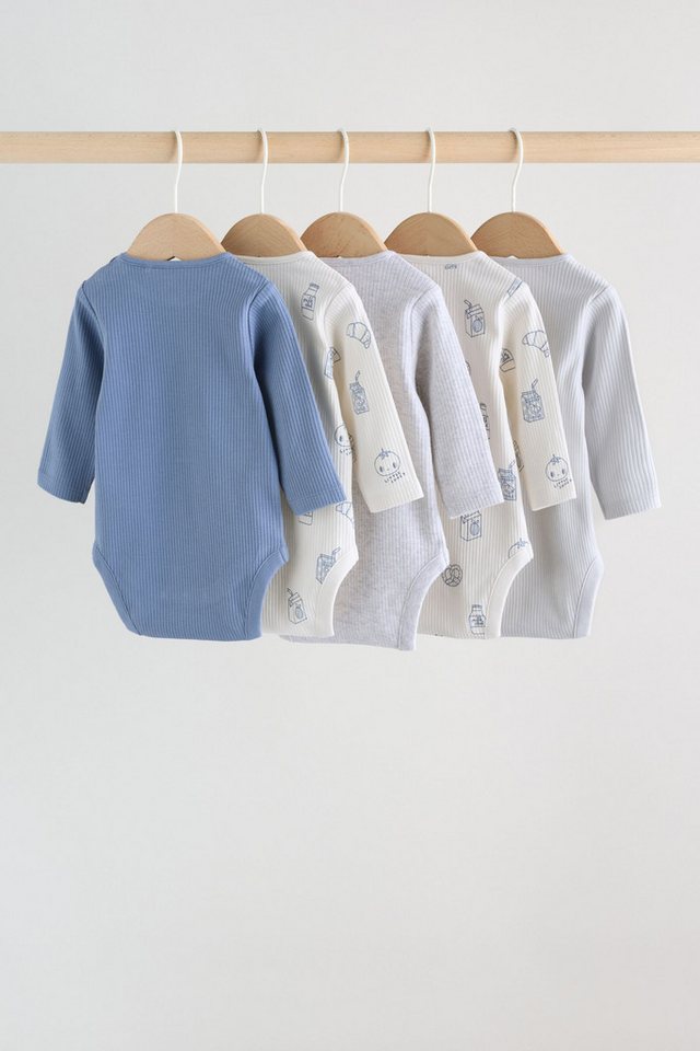 Next Langarmbody Baby-Bodys mit langem Arm, 5er-Pack (5-tlg) – Bild 2 von 5